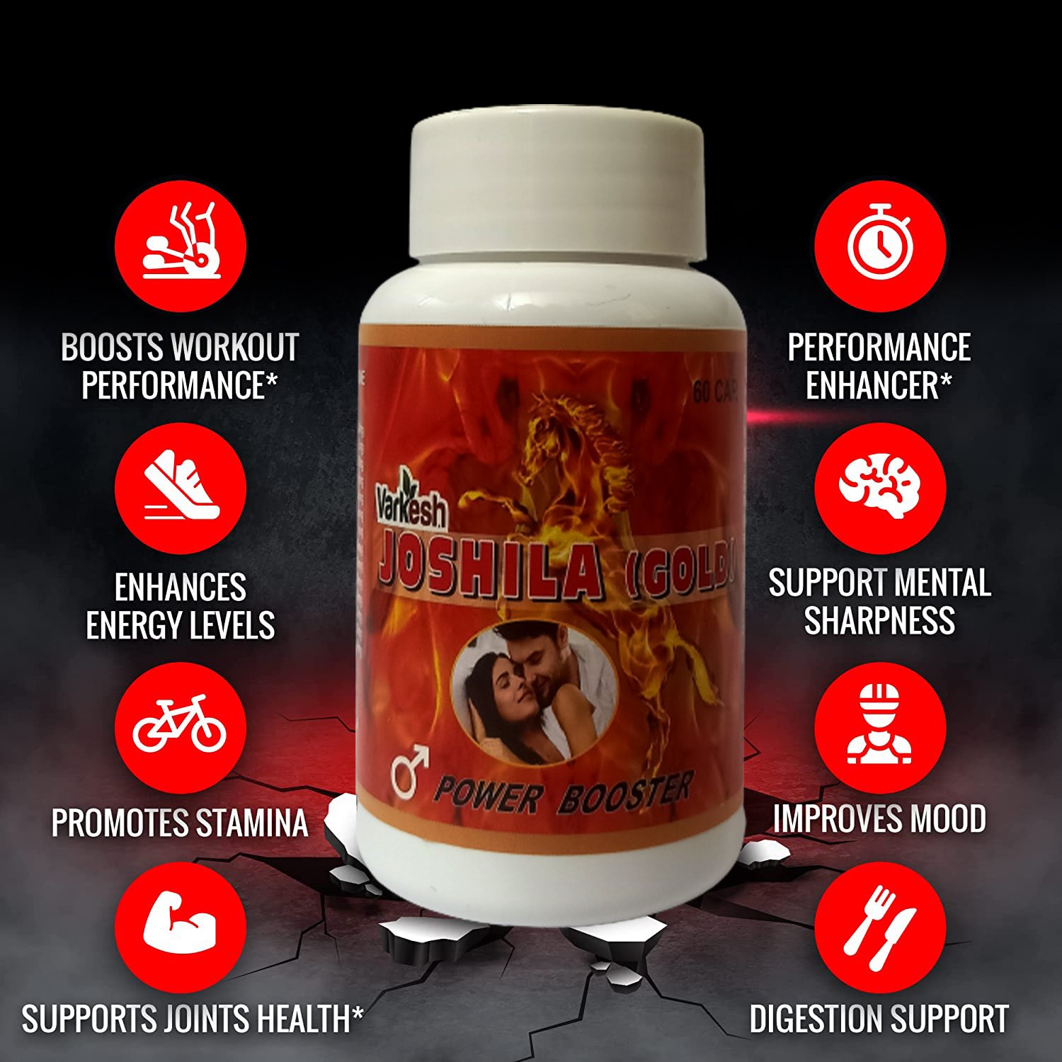 Joshila Gold (Power Booster) 60 Capsules Image 3