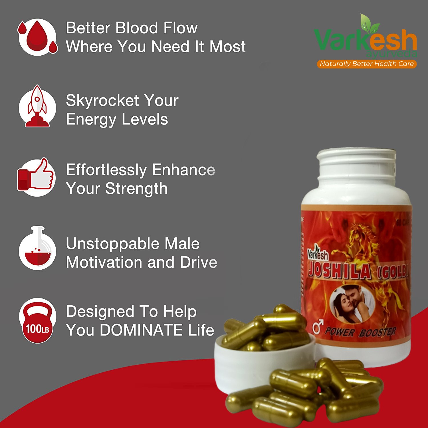 Joshila Gold (Power Booster) 60 Capsules Image 5